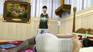 mom and son come to hotel and sleep to bed