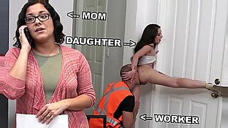 mom washing dish in panties and shirt fucked by son