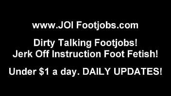 stockins footjob