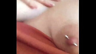 asian girl getting her hairy pussy fucked with vibrator and strapon on the bed in the room