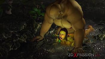 3d lara croft in jungle