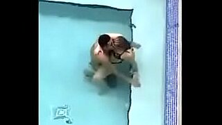 friends sex in pool