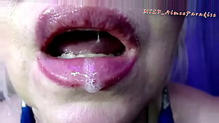 ful mouth with cum