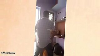 mom and son stuck in kitchen