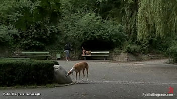 beautiful young lesbian picks up in the park