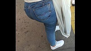 jeans cum ass