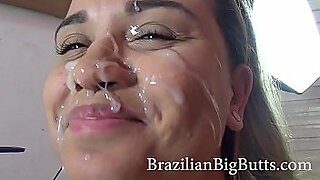 hairy cum on face compilation