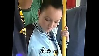 blonde helps chinese man on bus